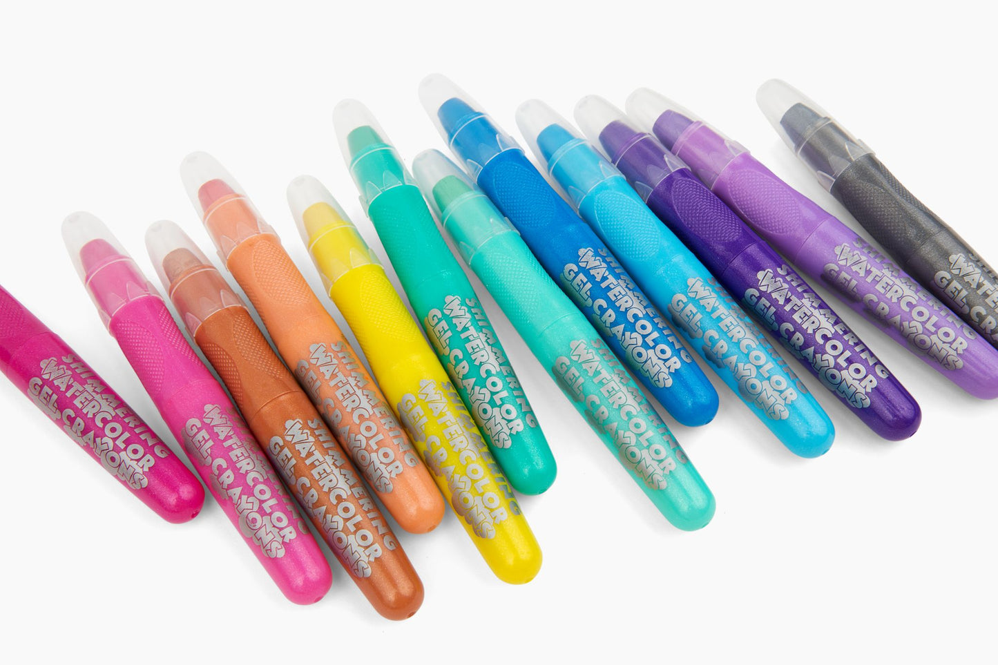pastel glitter crayons